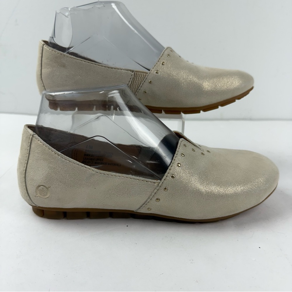 Born Women's Champagne Metallic Loafers